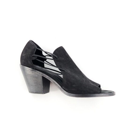 EILEEN FISHER Nikki Peep Toe Sandal Black - Picture 8 of 15